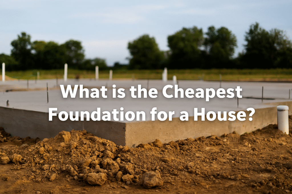 What is the Cheapest Foundation for a House?