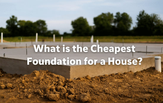 What is the Cheapest Foundation for a House?