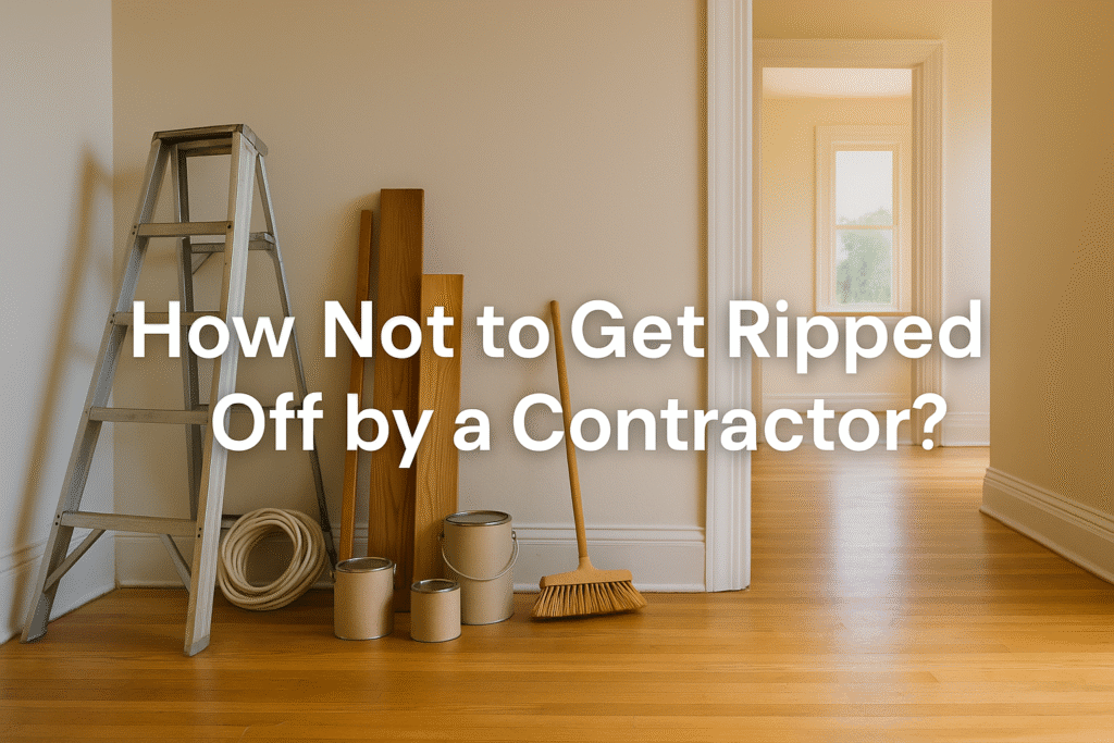 How Not to Get Ripped Off by a Contractor?