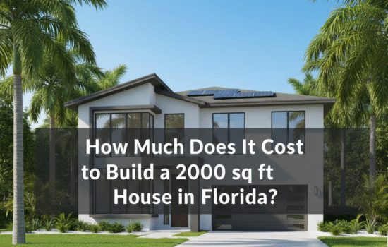 How Much Does It Cost to Build a 2000 sq ft House in Florida?